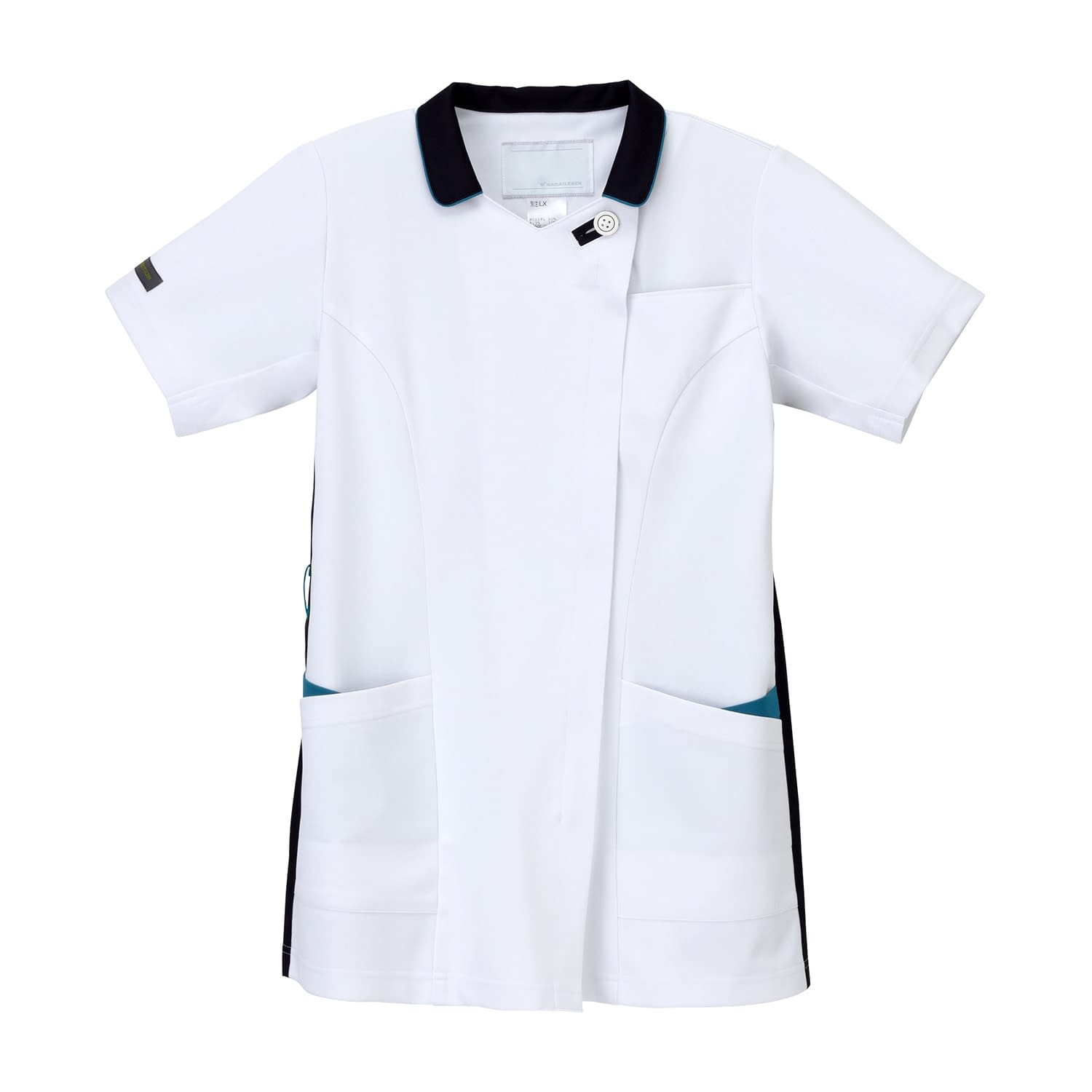 チュニック 24-8183-0202 Tネイビー＋ターコイズ ナガイレーベン LX-4067(L)