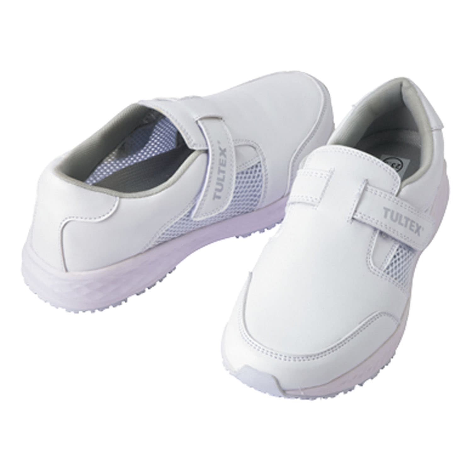 静電耐滑メディカルシューズ(男女兼用 24-8155-0001 22CM アイトス 861406-001(ホワイト)