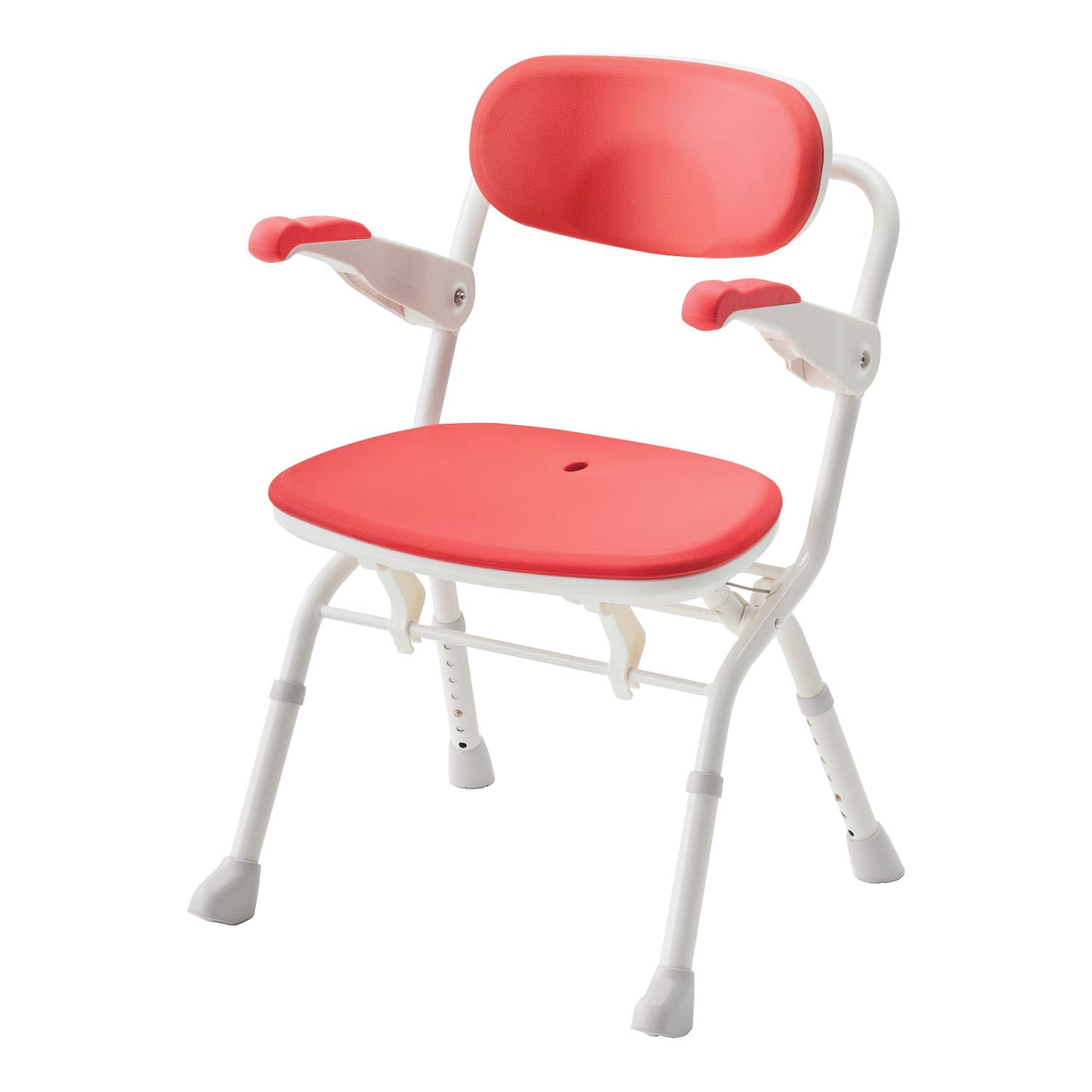 楽らく開閉シャワーベンチS 24-8702-00 アロン化成 536-080(レッド)