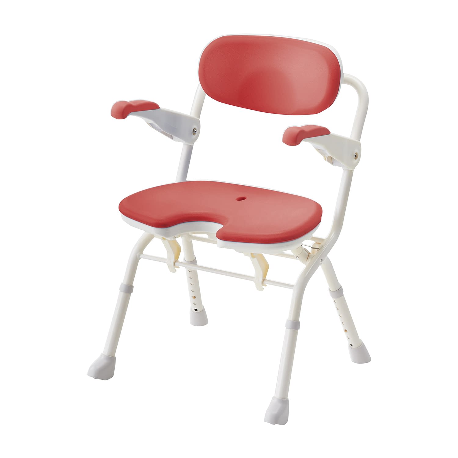 楽らく開閉シャワーベンチU 24-8702-03 アロン化成 536-085(レッド)