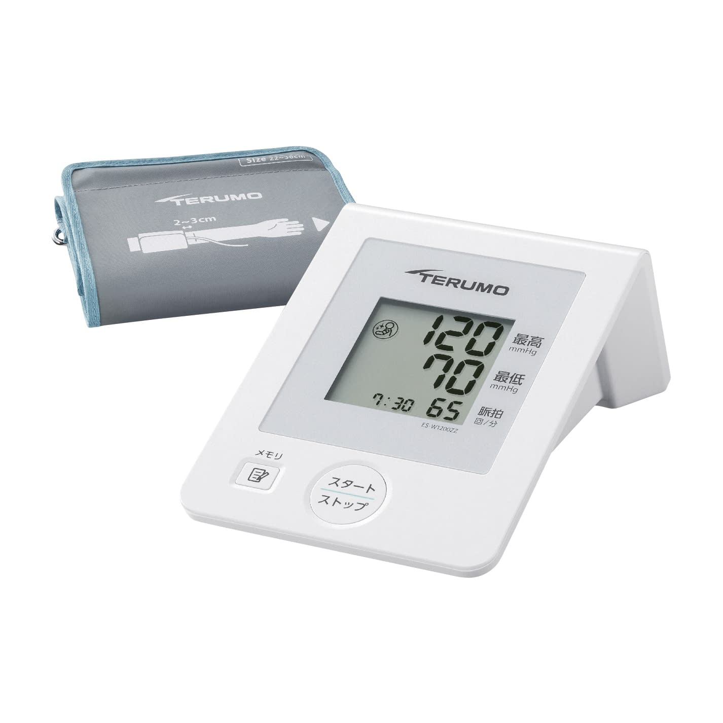 電子血圧計(上腕式) ES-W1200ZZ(ホワイト)ES-W1200ZZ(ﾎﾜｲﾄ)(24-8890-00)【テルモ】(販売単位:1)