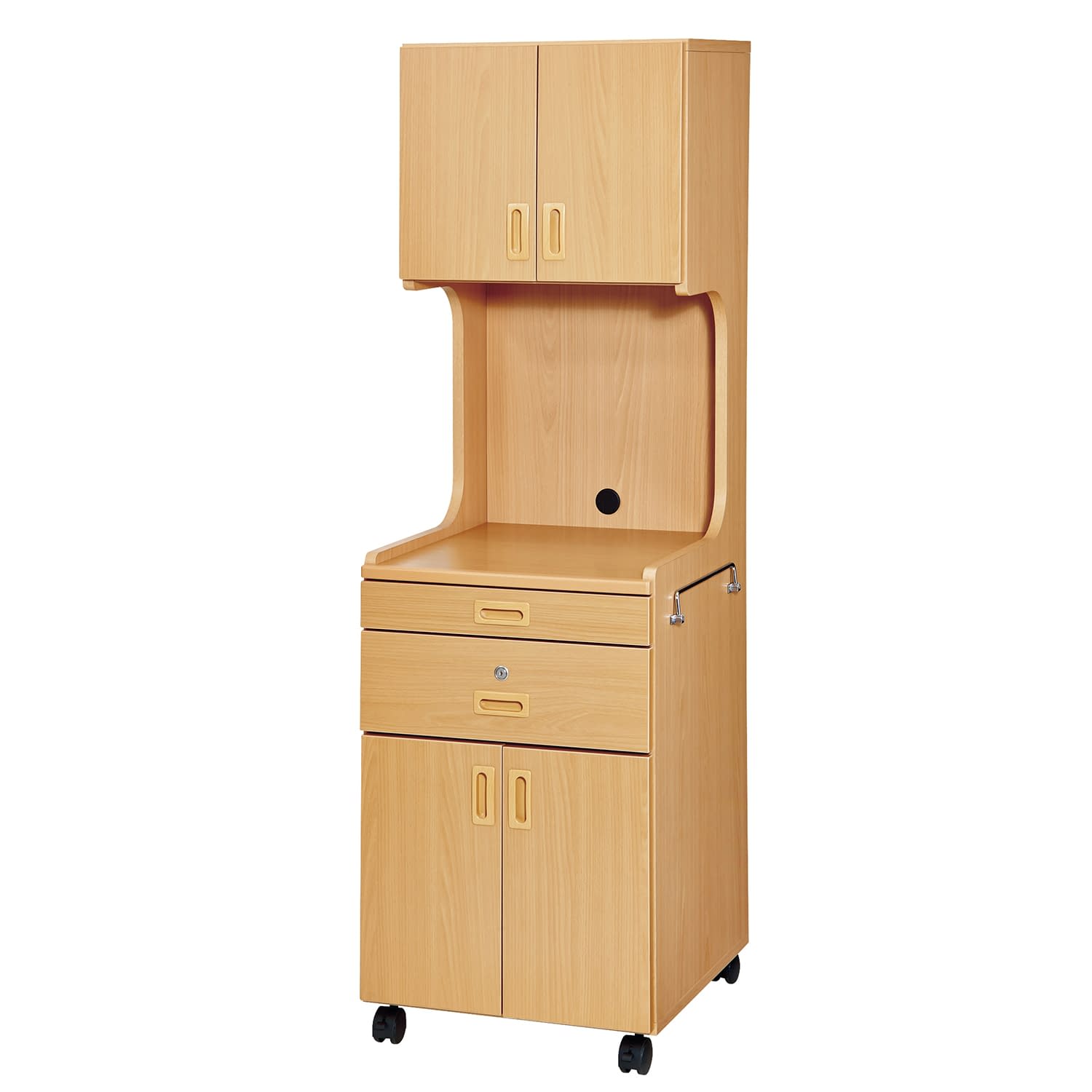 床頭台(ハイタイプ) ハイタイプ 24-8683-02 フヨー FWK-201D2(ライトブラウン)