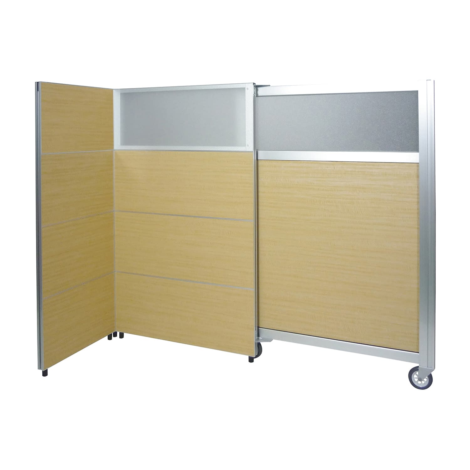 アルミスライドパーテーション 24-8962-01 フヨー FAP-100NT(ナチュラル)