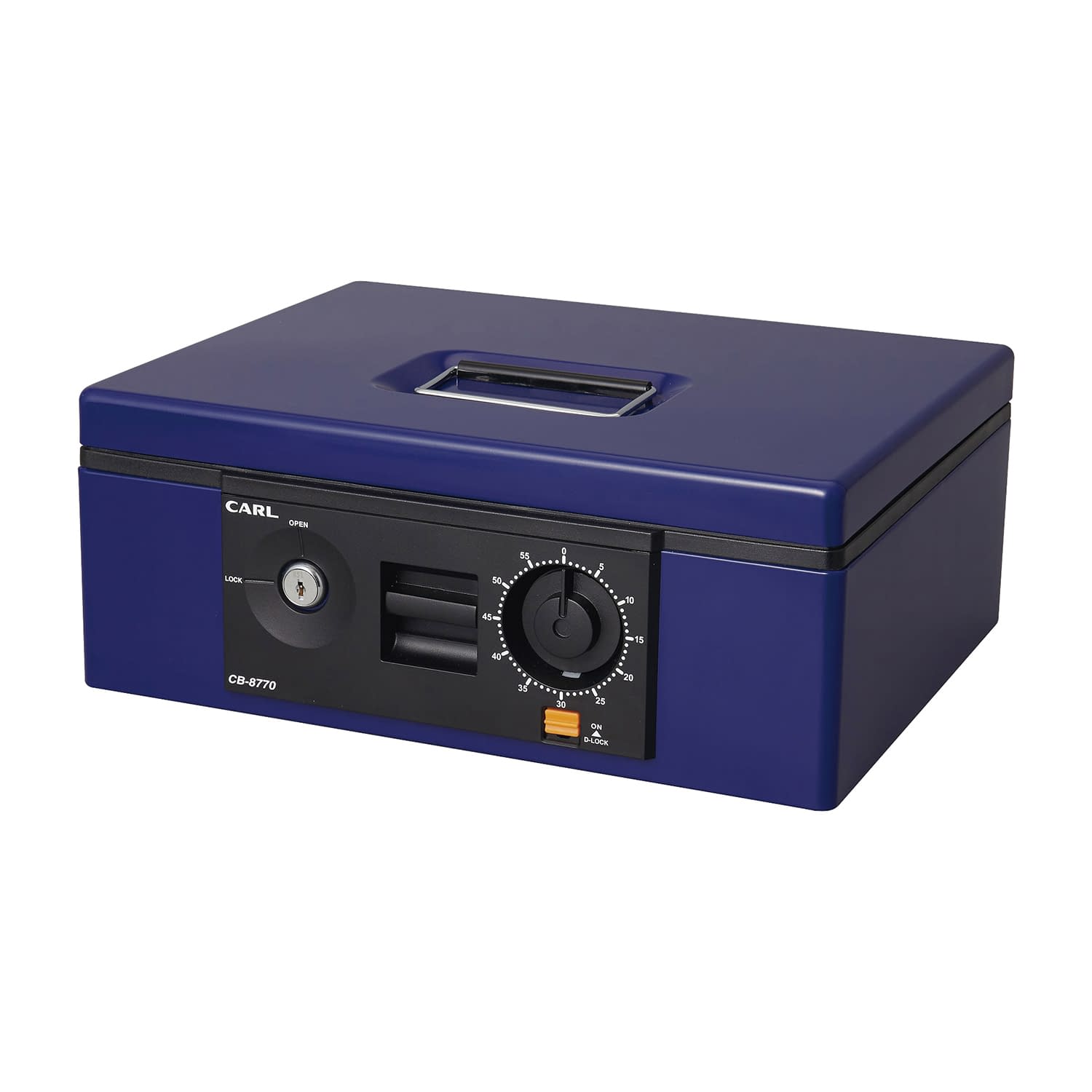 キャッシュボックスA4 A4 24-8984-01 カール事務器 CB-8770(ブルー)