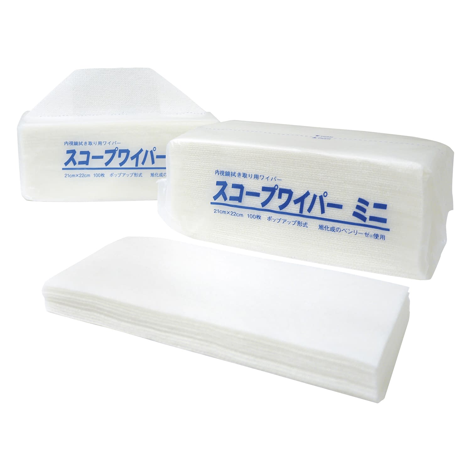 スコープワイパーミニ(100枚入) 25-2116-00 小津産業 051-54379(210X220)