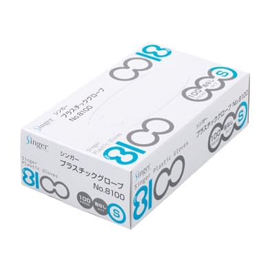 シンガープラスチックグローブ 25-2636-01 シンガー NO.8100PF(S)100マイイリ