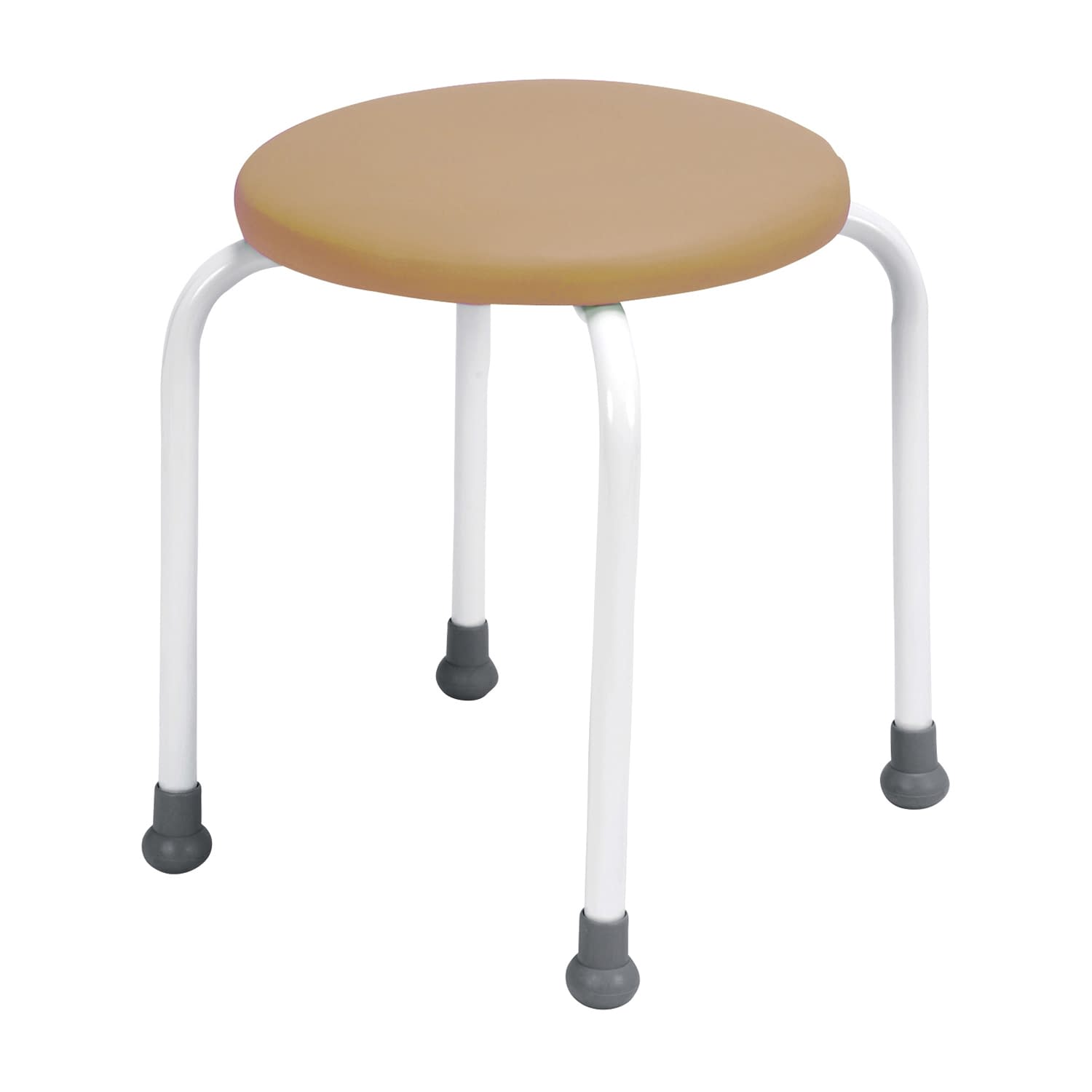 丸椅子 ポルカII(背なし) 25-3013-07 ポルカII 700-7318(モカブラウン)