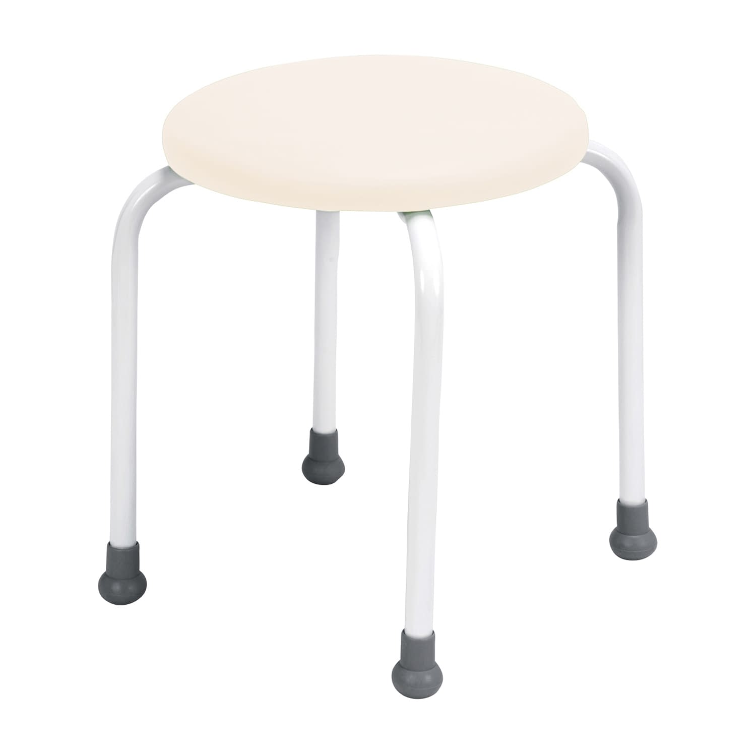丸椅子 ポルカII(背なし) 25-3013-08 ポルカII 700-7319(オフホワイト)