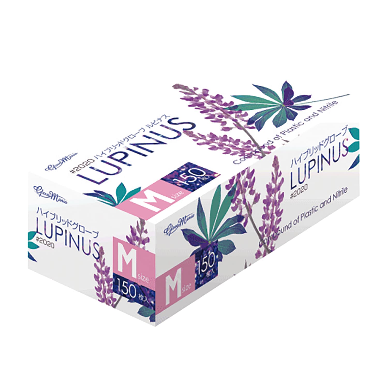 ハイブリッドグローブ ルピナス 25-6810-0003 M 川西工業 2020(150マイ)パープル