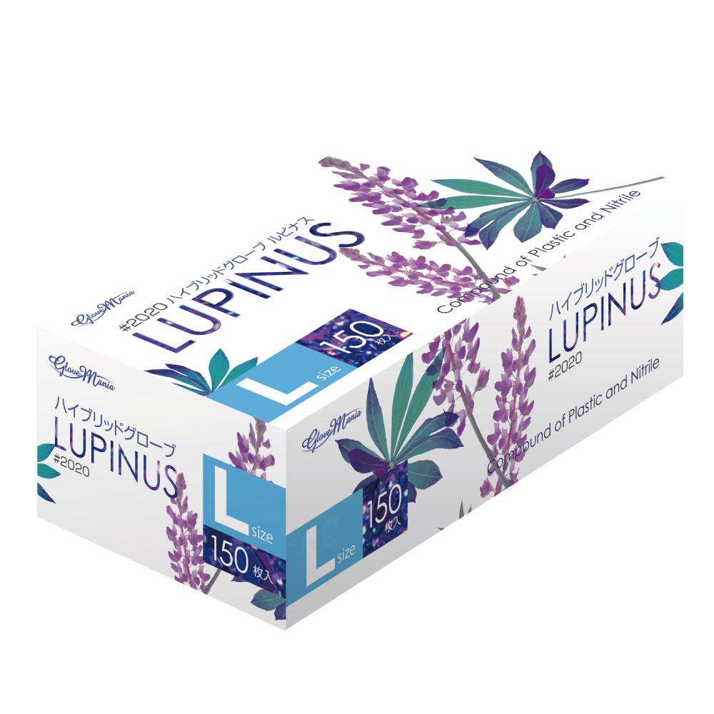 ハイブリッドグローブ ルピナス 25-6810-0004 L 川西工業 2020(150マイ)パープル