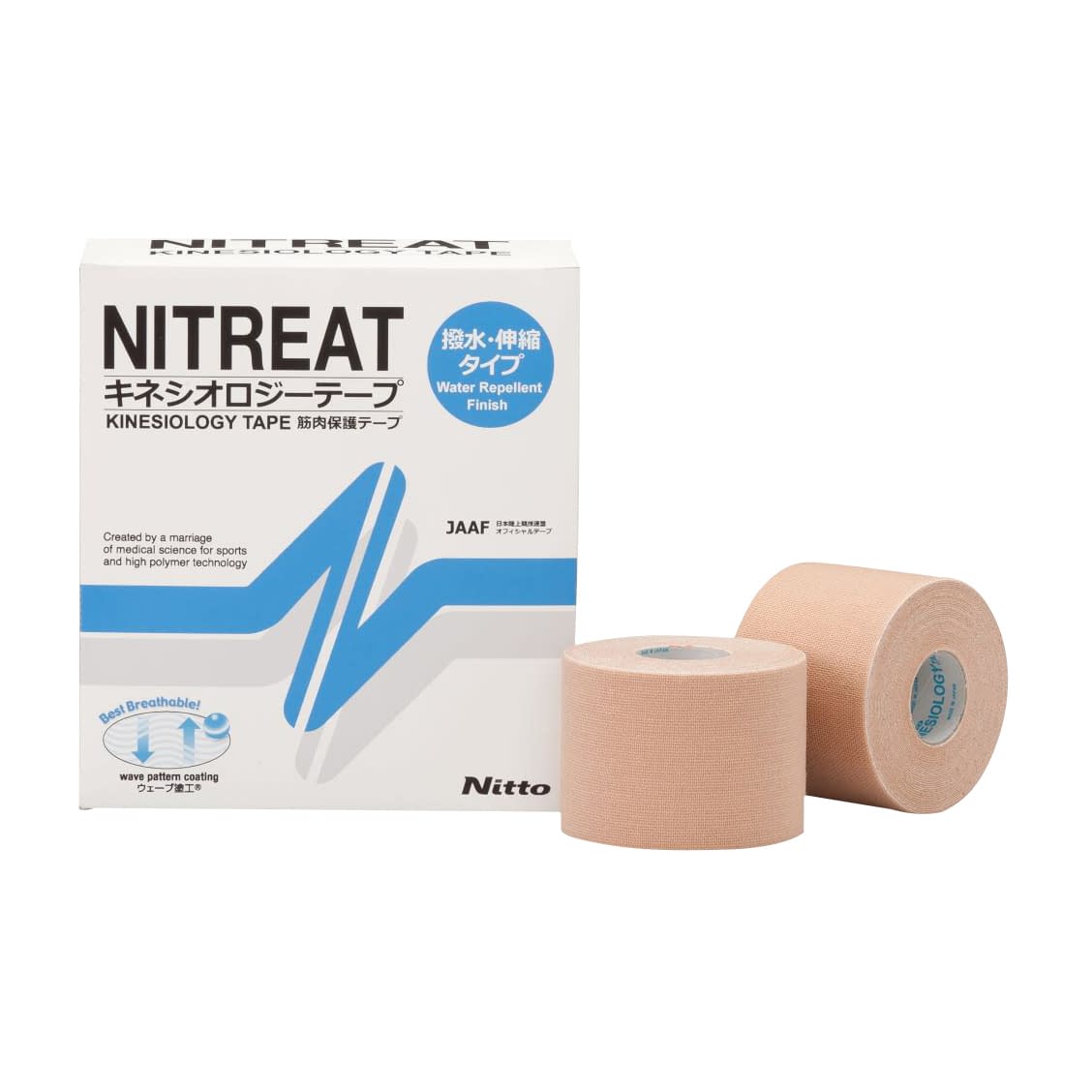 ニトリート キネシオロジーテープ撥水 24-8416-09 ニトムズ NKH-37(37.5MMX5M)8イリ