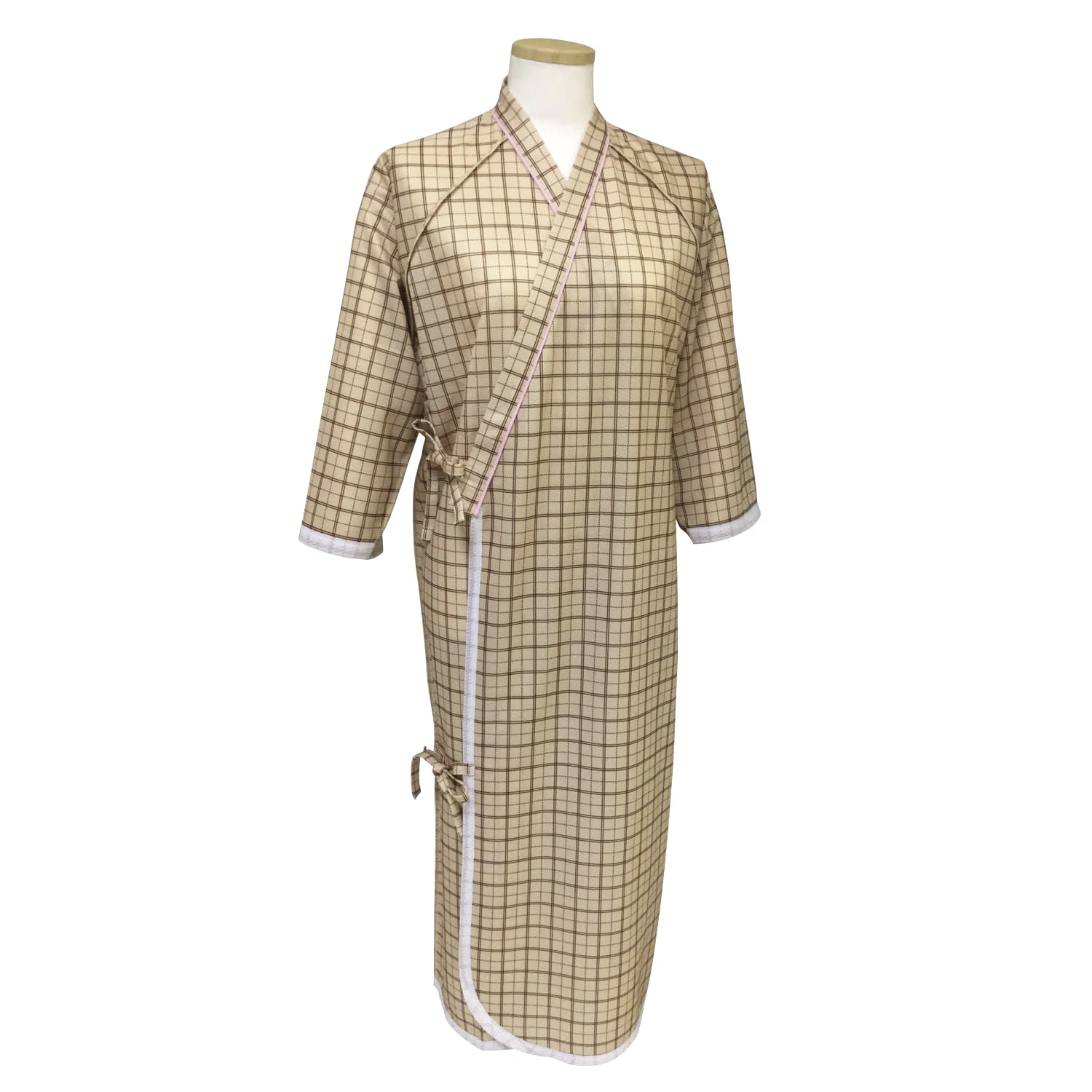 ケアねまき(ダブルメッシュ) M 25-2553-0101 ベージュ 日本エンゼル T-550(M)