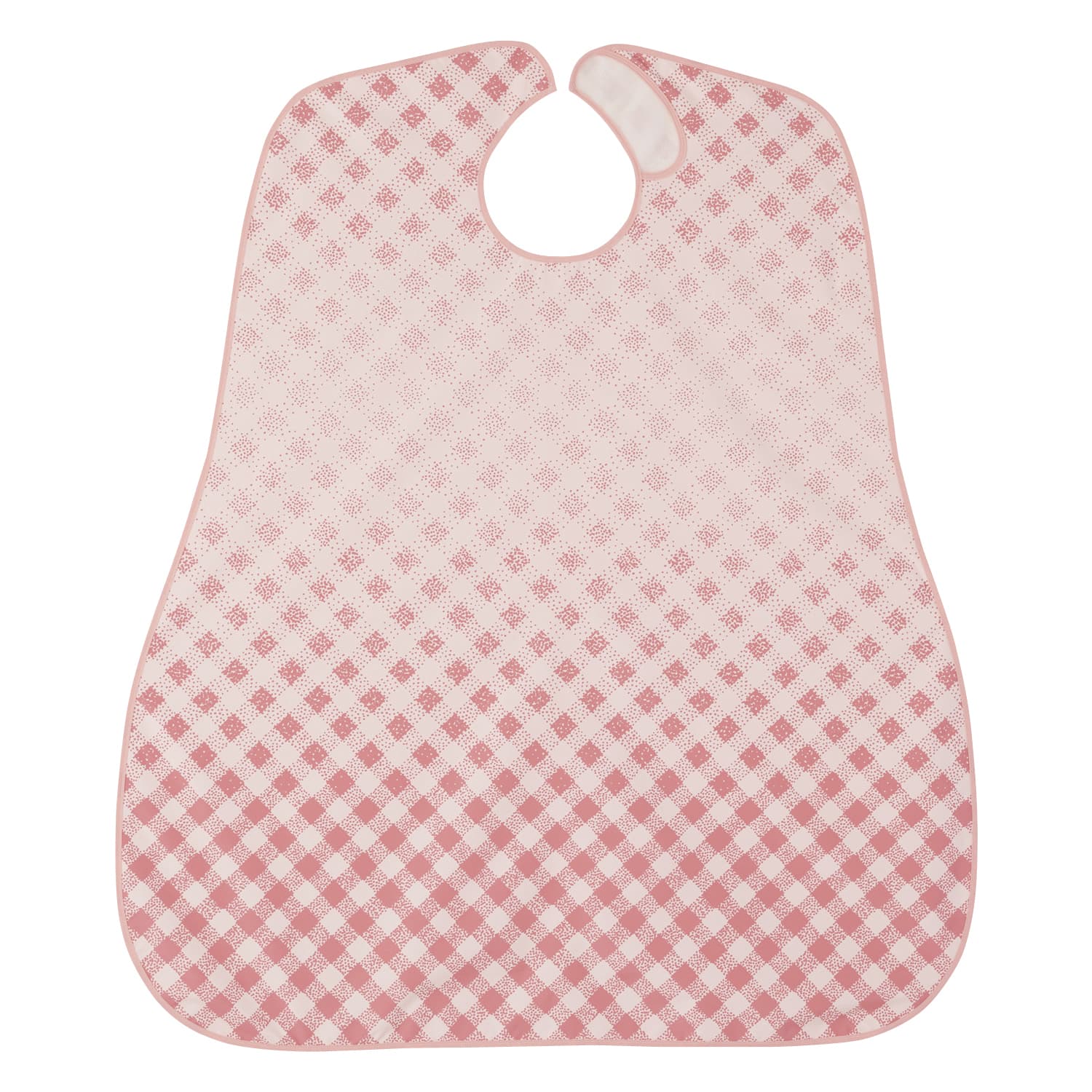 食事用エプロンSuper 25-2555-0003 チェックピンク 日本エンゼル 6064