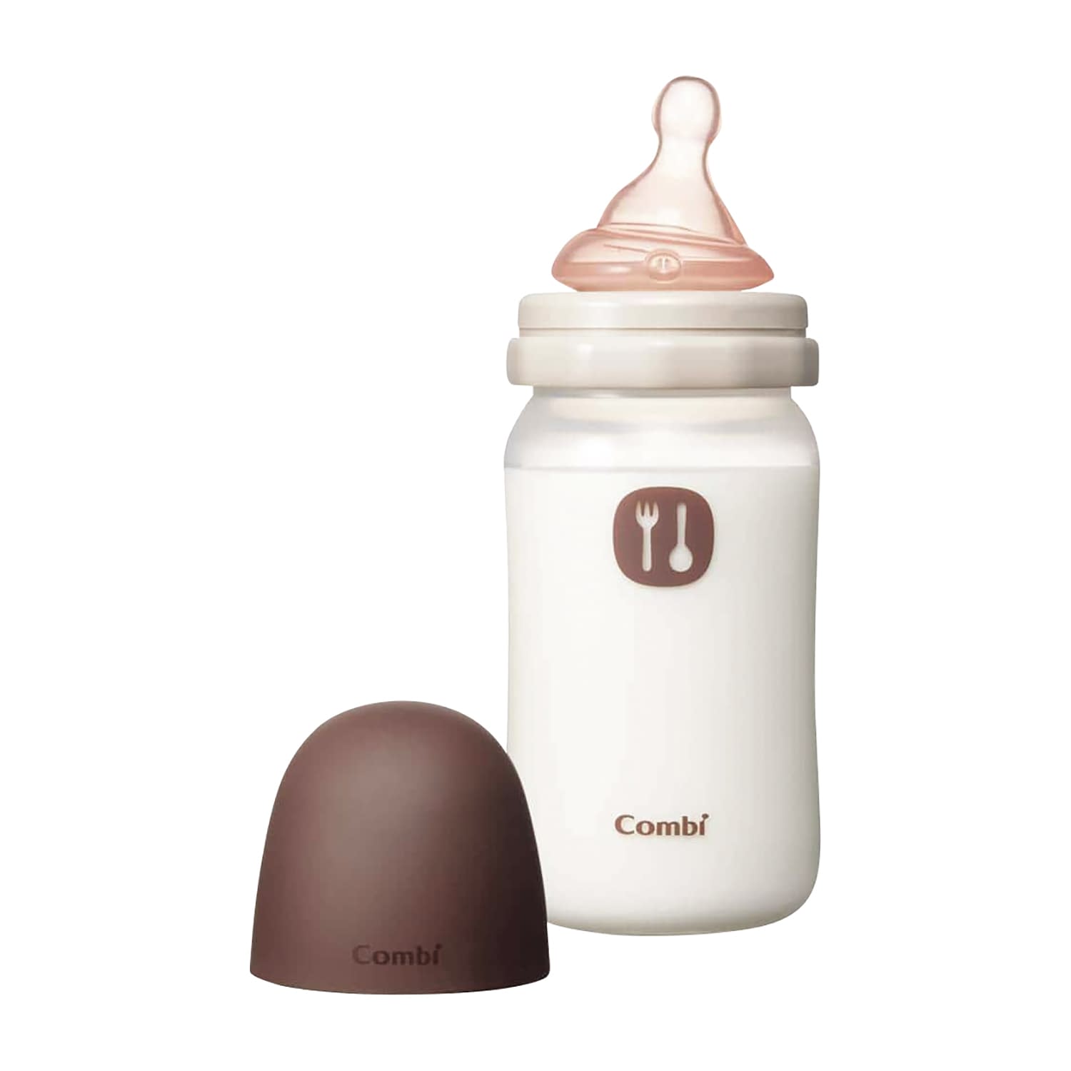 テテオ授乳のお手本哺乳びん(プラ製) モカ 25-4823-03 テテオ 240ML(Sチクビツキ)