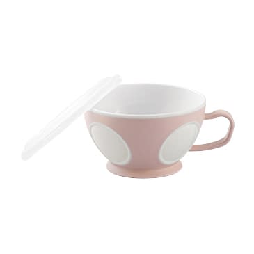 楽チンマグ(フタ付き) 介護用食器 25-2396-03 小森樹脂 345040(サクラ)460ML