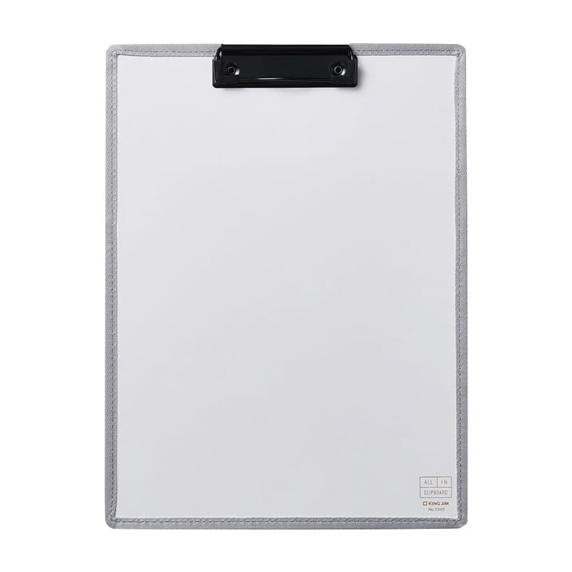 オールインクリップボード A4タテ バインダー 24-9877-02 キングジム 5985シロ(シロ)