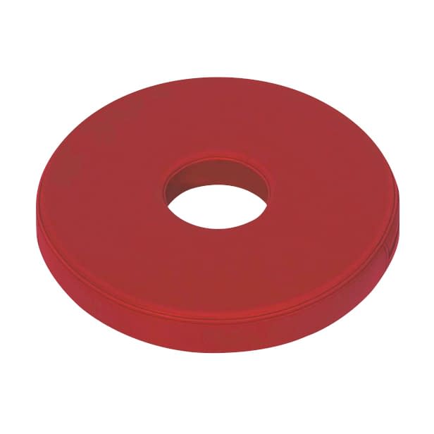 円座クッション 25-2849-0008 ビニルレザーレッド 高田ベッド製作所 TB-1449(40X5CM)