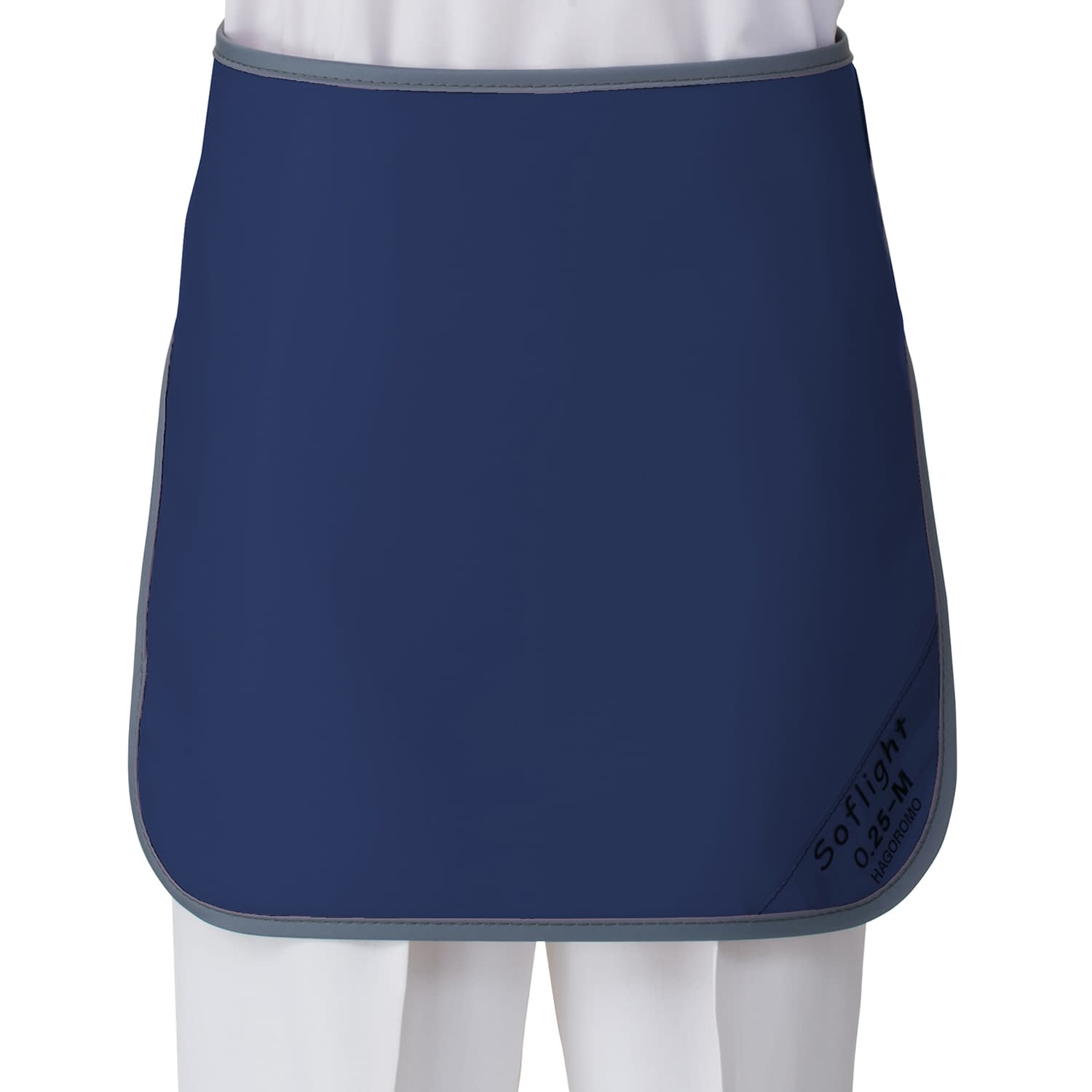 防護スカート ワイドマジックベルト式 02-4685-0107 ネイビー マエダ SLSM-35M (ソフライト)