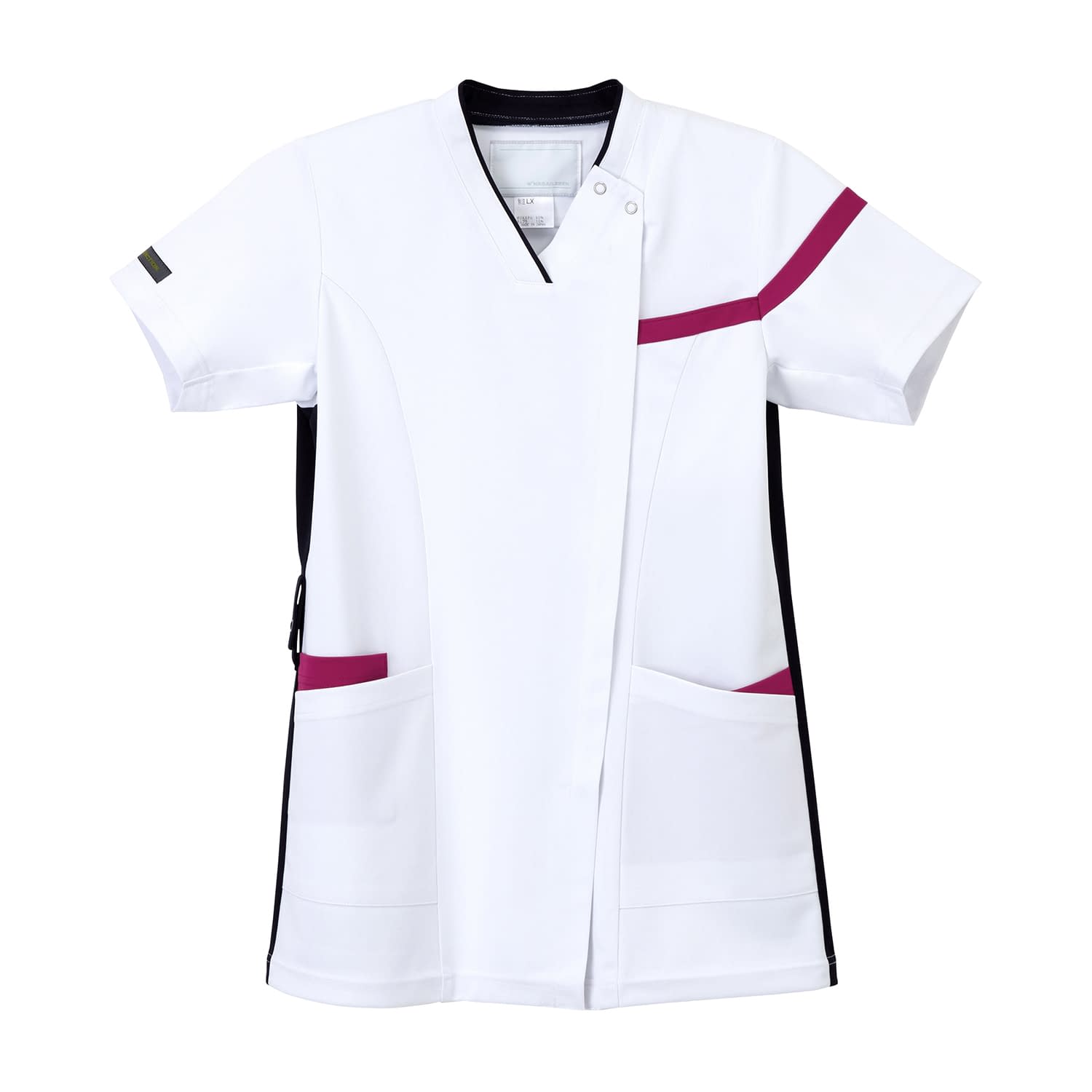 男女兼用スクラブ 25-2772-0401 Tネイビーピンク ナガイレーベン LX-4162(BL)