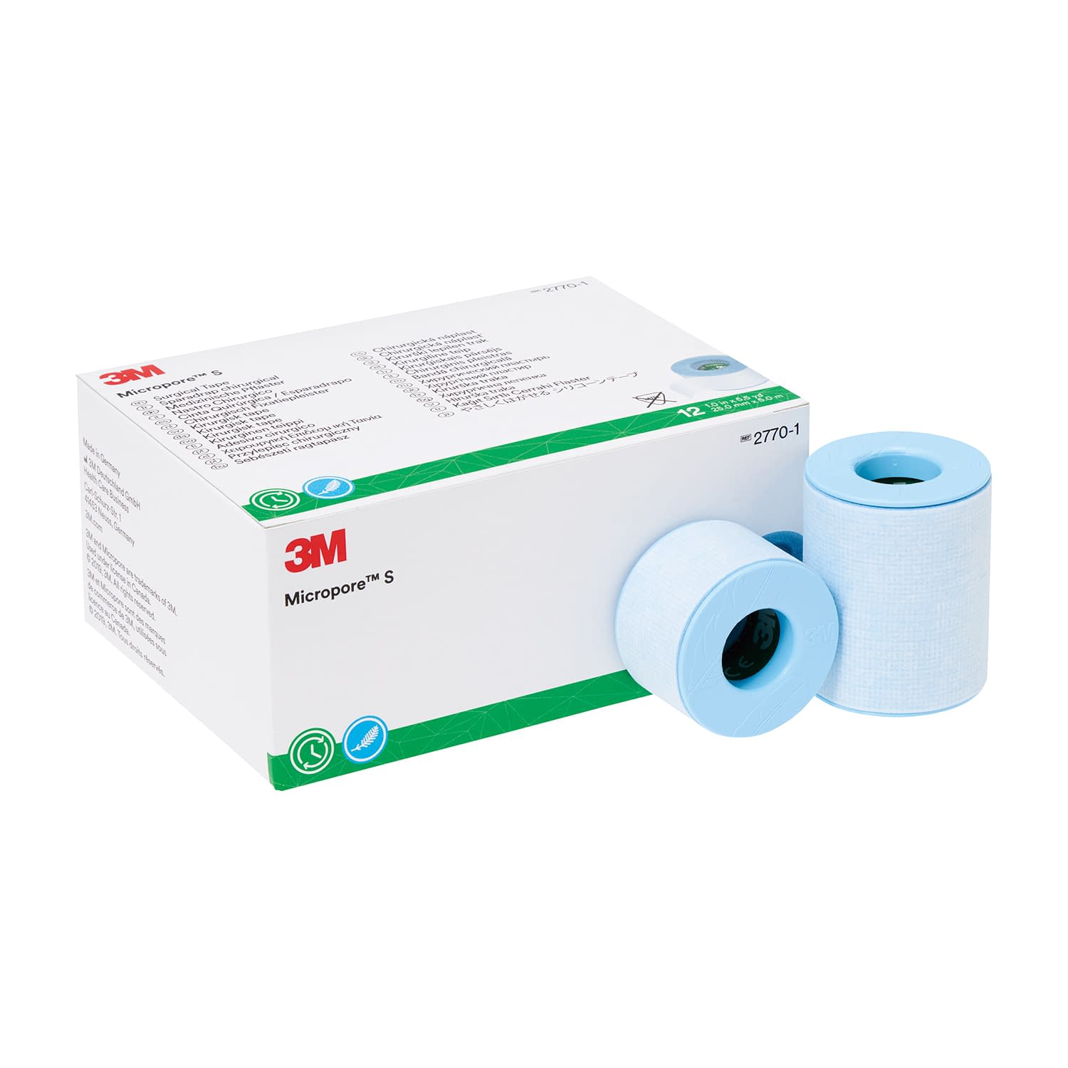 やさしくはがせるシリコーンテープ サージカルテープ 25-7138-00 スリーエムジャパン 2770-1(25X5M)12カン