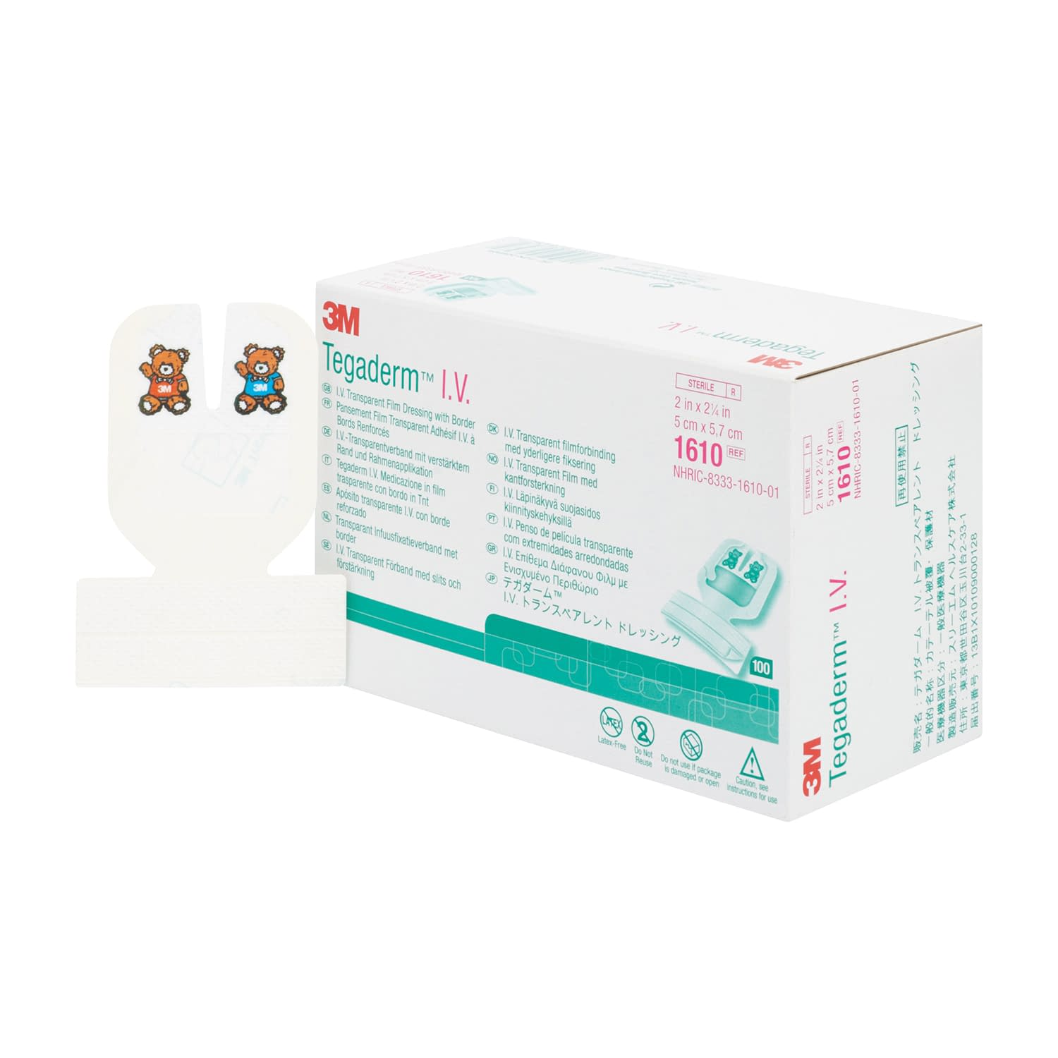 テガダームIVトランスペアレント カテーテル固定用テープ 25-7120-00 スリーエムジャパン 1610(5X5.7CM)100マイ