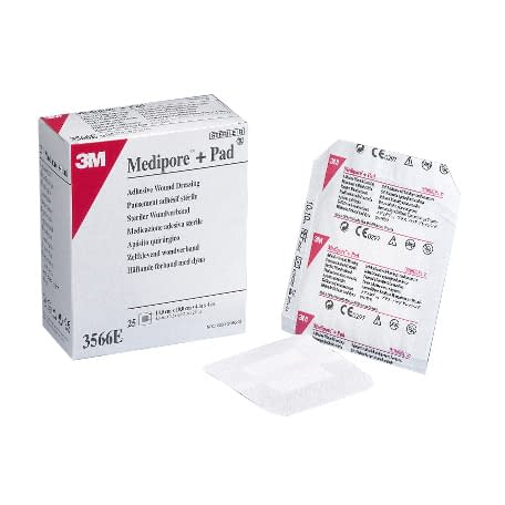 メディポアプラスパッドドレッシング ドレッシング材 25-3579-02 スリーエムジャパン 3566E(10X10CM)25マイ