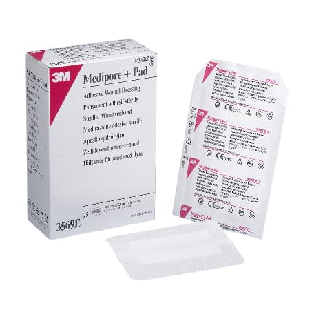 メディポアプラスパッドドレッシング ドレッシング材 25-3579-03 スリーエムジャパン 3569E(10X15CM)25マイ