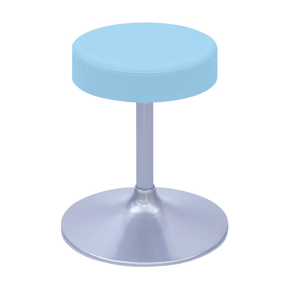 A型クランケチェアー φ360mm 24-9894-0004 ビニルレザースカイブルー 高田ベッド製作所 TB-1562-01(H350)