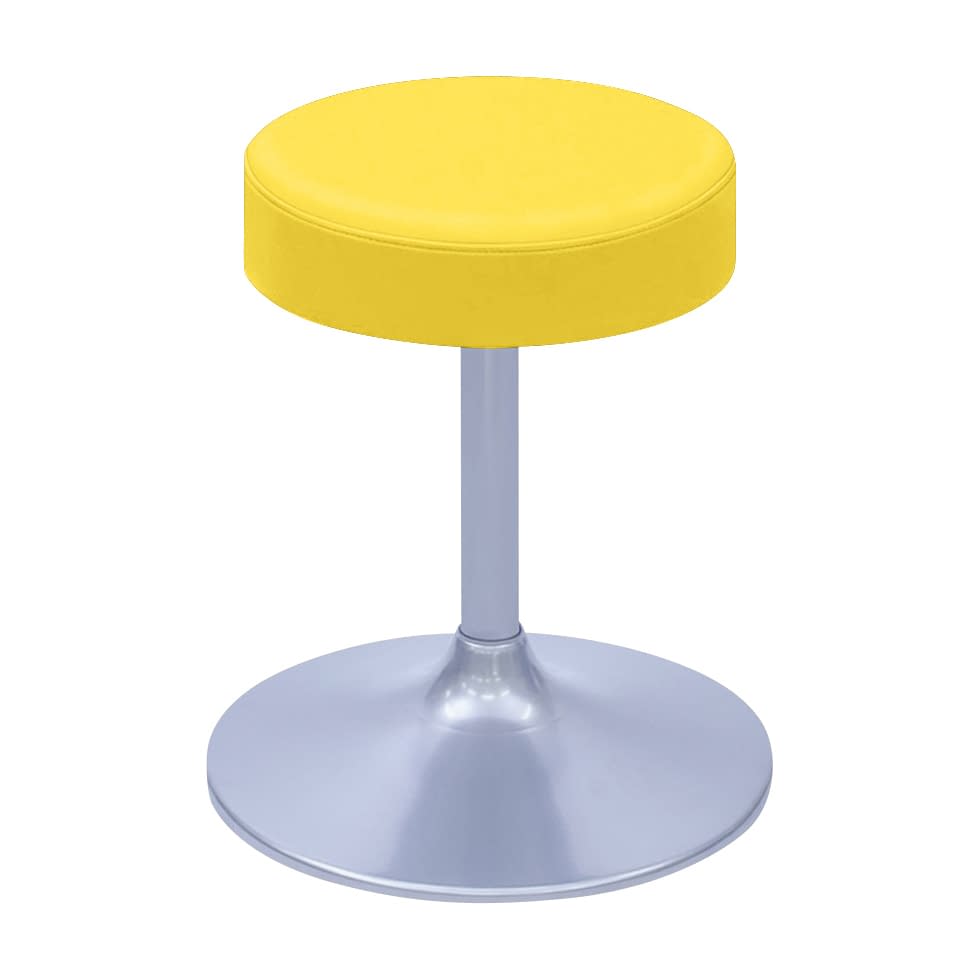 A型クランケチェアー φ360mm 24-9894-0009 ビニルレザーイエロー 高田ベッド製作所 TB-1562-01(H350)