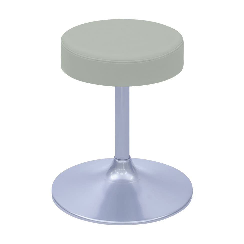 A型クランケチェアー φ360mm 24-9894-0015 ビニルレザーグレー 高田ベッド製作所 TB-1562-01(H350)