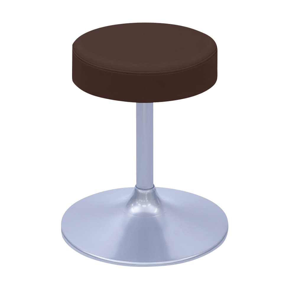 A型クランケチェアー φ360mm 24-9894-0017 ビニルレザー茶 高田ベッド製作所 TB-1562-01(H350)