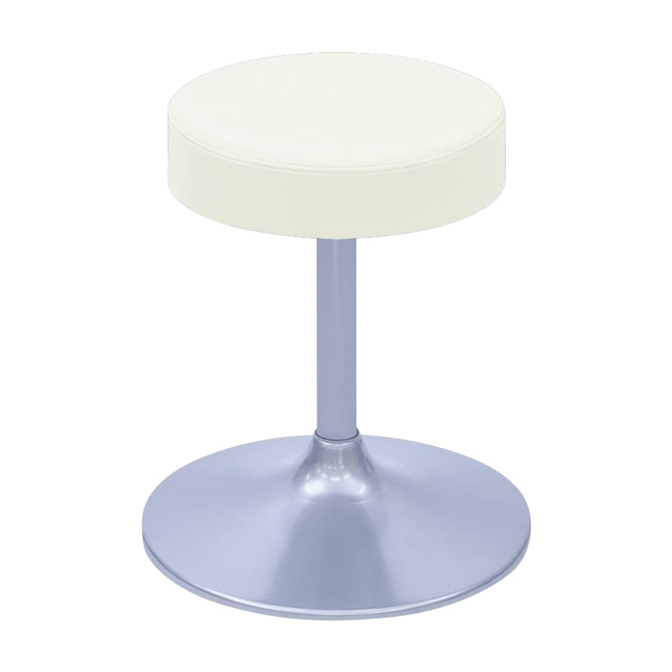 A型クランケチェアー φ360mm 24-9895-0001 ビニルレザー白 高田ベッド製作所 TB-1562-01(H400)