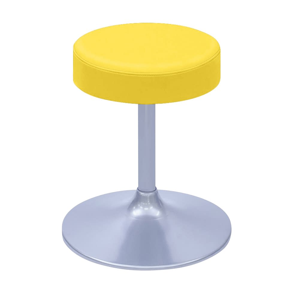 A型クランケチェアー φ360mm 24-9895-0009 ビニルレザーイエロー 高田ベッド製作所 TB-1562-01(H400)