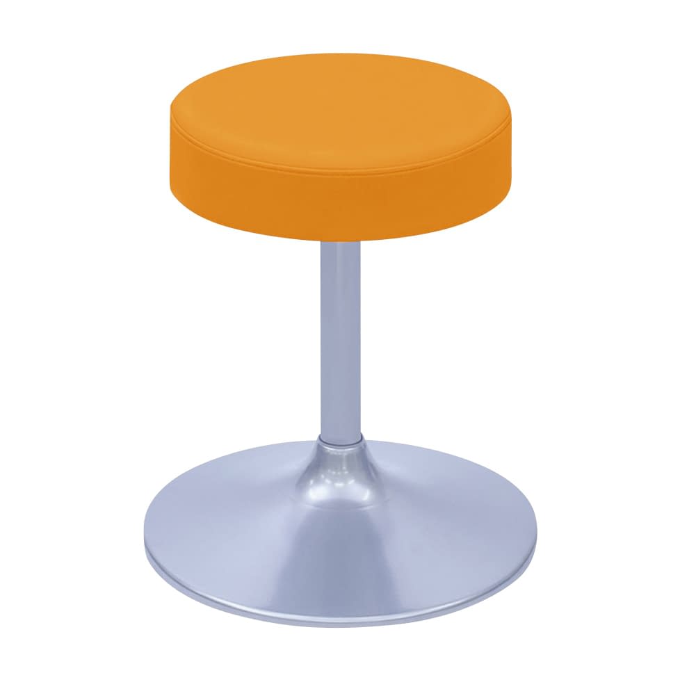 A型クランケチェアー φ360mm 24-9895-0010 ビニルレザーオレンジ 高田ベッド製作所 TB-1562-01(H400)