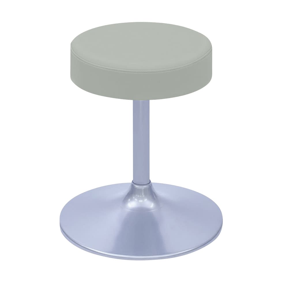 A型クランケチェアー φ360mm 24-9895-0015 ビニルレザーグレー 高田ベッド製作所 TB-1562-01(H400)