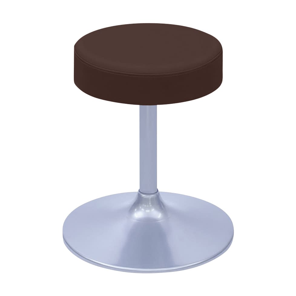 A型クランケチェアー φ360mm 24-9895-0017 ビニルレザー茶 高田ベッド製作所 TB-1562-01(H400)