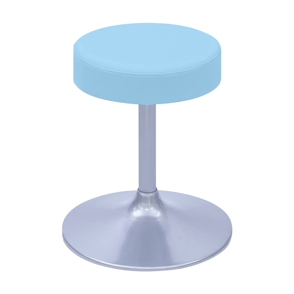 A型クランケチェアー φ360mm 24-9896-0004 ビニルレザースカイブルー 高田ベッド製作所 TB-1562-01(H450)