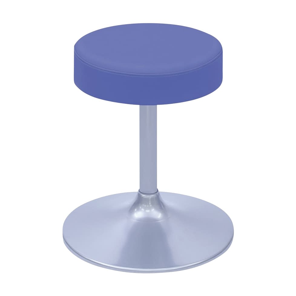 A型クランケチェアー φ360mm 24-9896-0005 ビニルレザーライトブルー 高田ベッド製作所 TB-1562-01(H450)