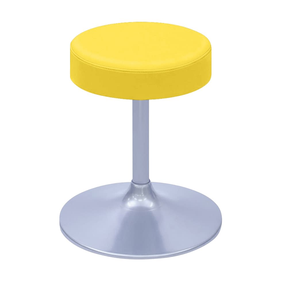 A型クランケチェアー φ360mm 24-9896-0009 ビニルレザーイエロー 高田ベッド製作所 TB-1562-01(H450)