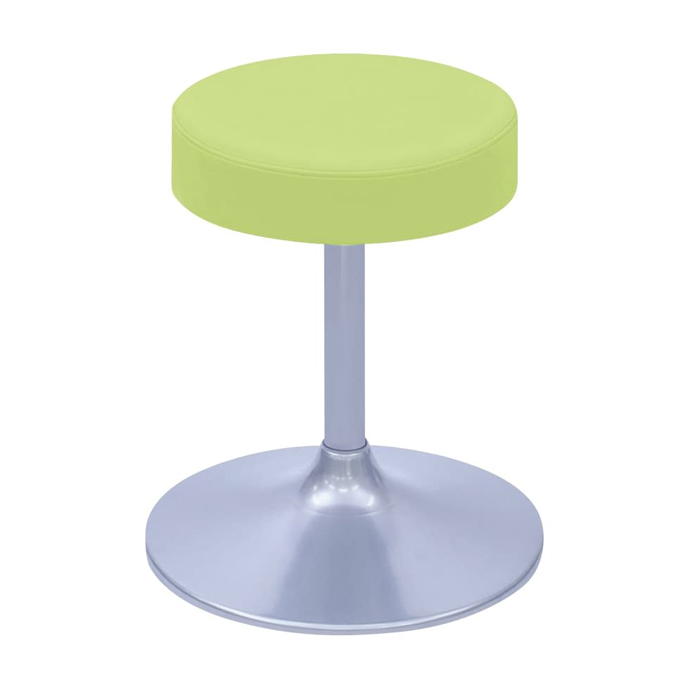 A型クランケチェアー φ360mm 24-9896-0012 ビニルレザーライムグリーン 高田ベッド製作所 TB-1562-01(H450)