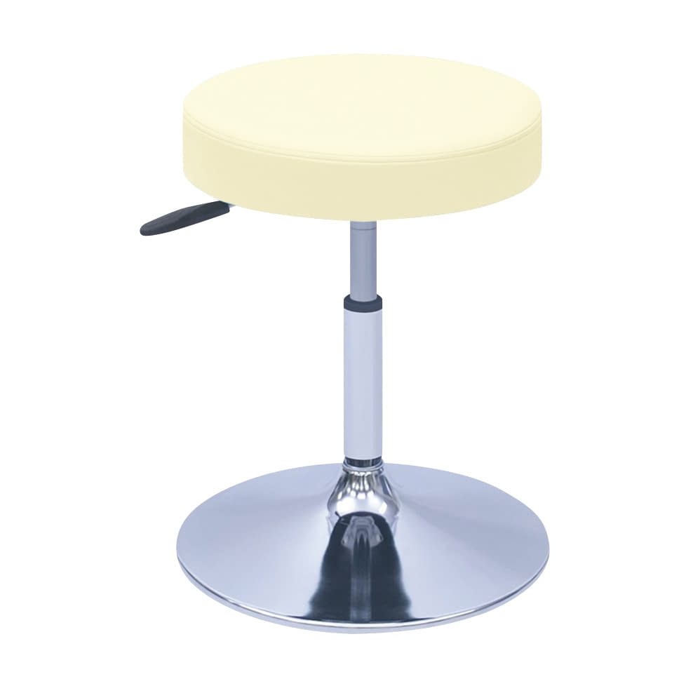 G型クランケチェアー φ390mm 24-9897-0002 ビニルレザークリーム 高田ベッド製作所 TB-1562-02(H420-530)