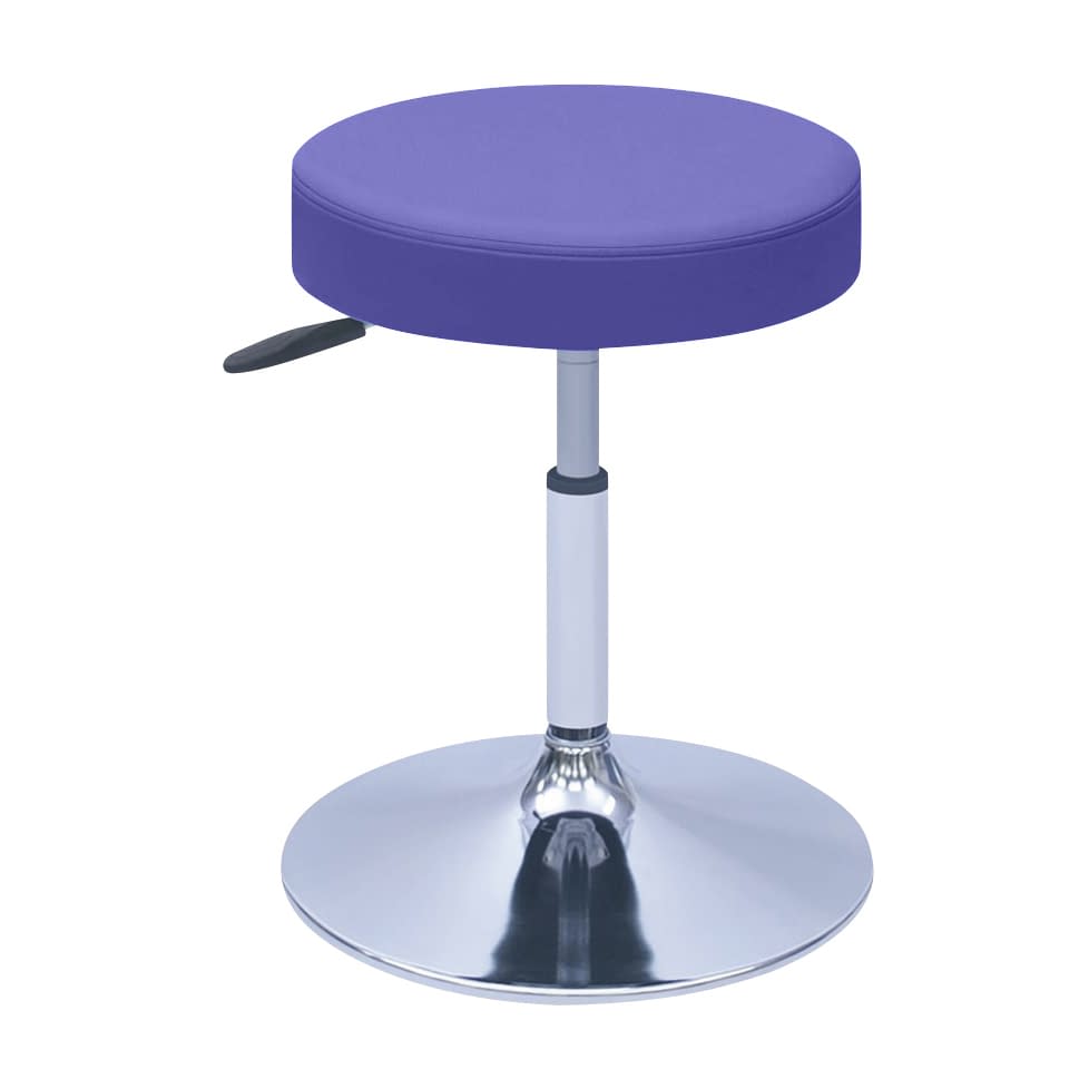 G型クランケチェアー φ390mm 24-9897-0005 ビニルレザーライトブルー 高田ベッド製作所 TB-1562-02(H420-530)