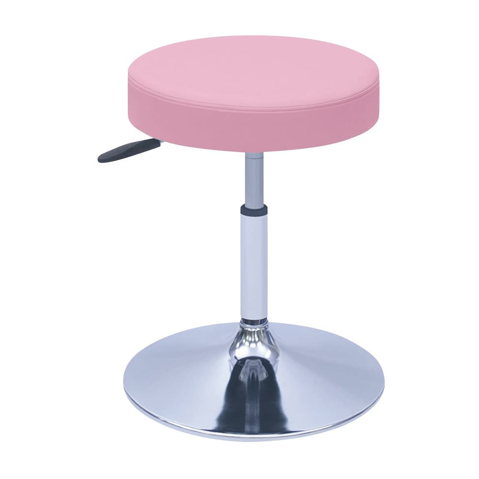 G型クランケチェアー φ390mm 24-9897-0007 ビニルレザーピンク 高田ベッド製作所 TB-1562-02(H420-530)