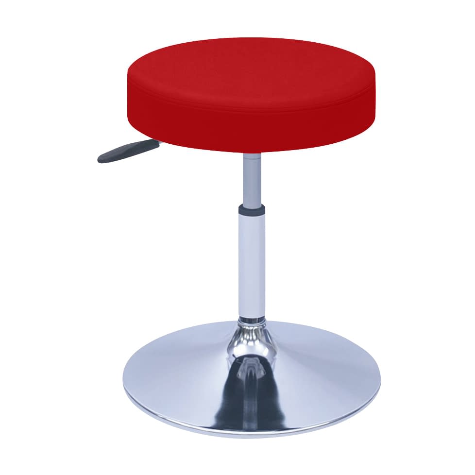 G型クランケチェアー φ390mm 24-9897-0008 ビニルレザーレッド 高田ベッド製作所 TB-1562-02(H420-530)