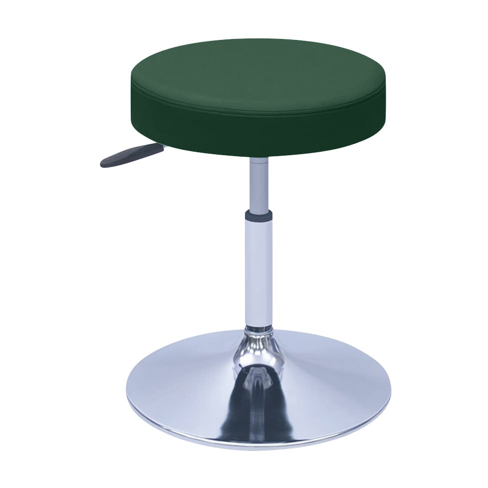 G型クランケチェアー φ390mm 24-9897-0014 ビニルレザーメディグリーン 高田ベッド製作所 TB-1562-02(H420-530)