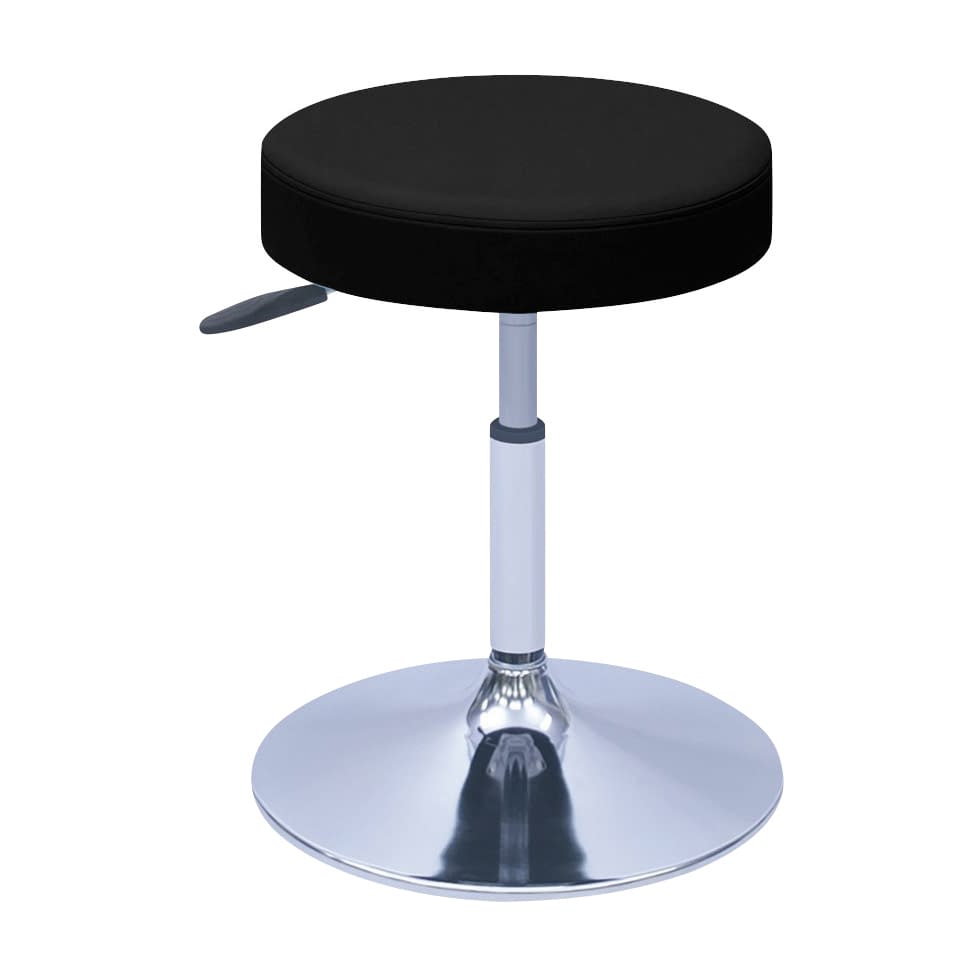 G型クランケチェアー φ390mm 24-9897-0018 ビニルレザー黒 高田ベッド製作所 TB-1562-02(H420-530)