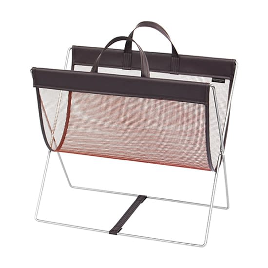 セルフワゴン・レザー調PVCメッシュ 脱衣カゴ 24-9890-01 サキ R-358BR