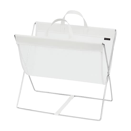 セルフワゴン・レザー調PVCメッシュ 脱衣カゴ 24-9890-03 サキ R-358W