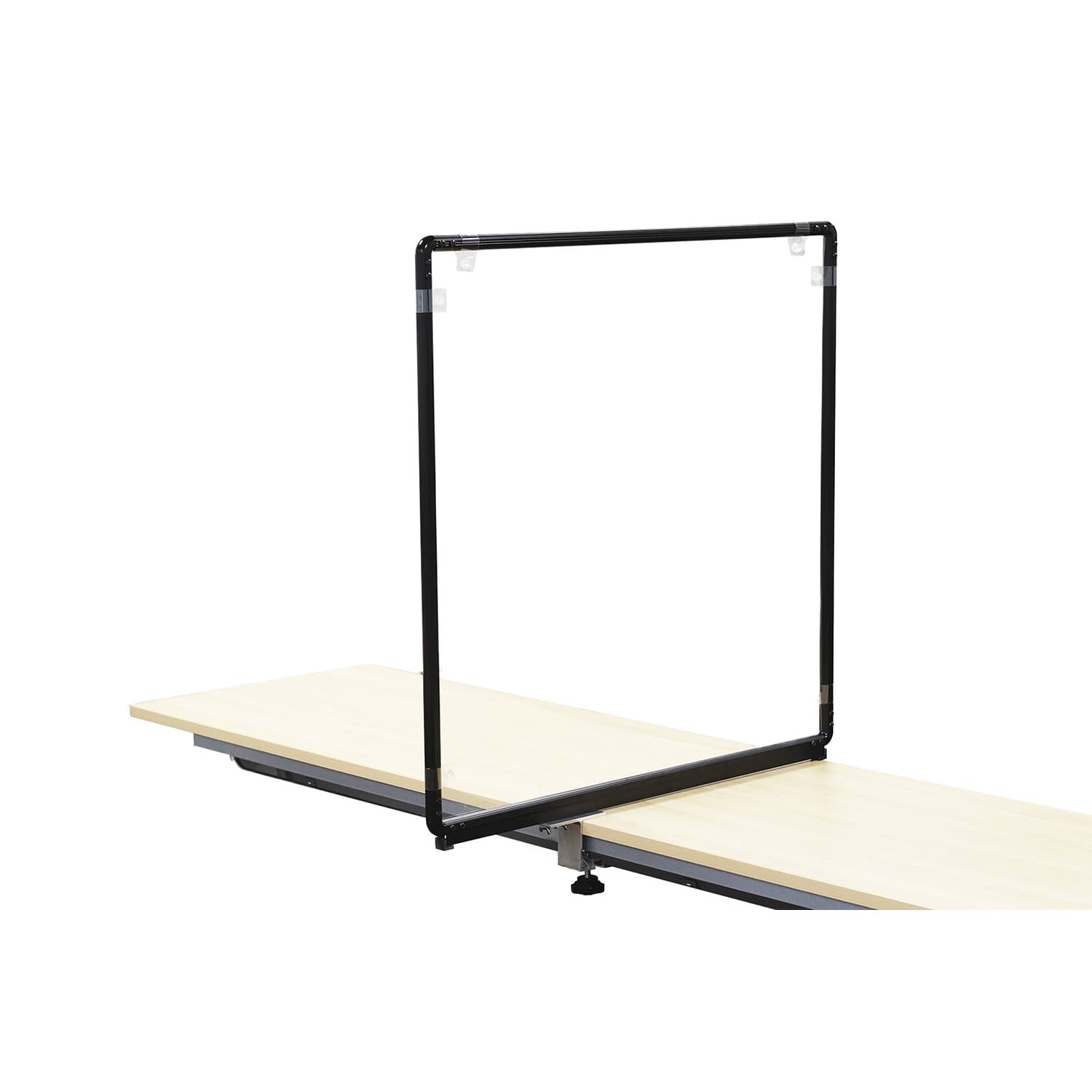 飛沫ガード(クランプ)ブラック 24-9773-07 不二ライトメタル 2FL-CLAMP-B45(2マイイリ)