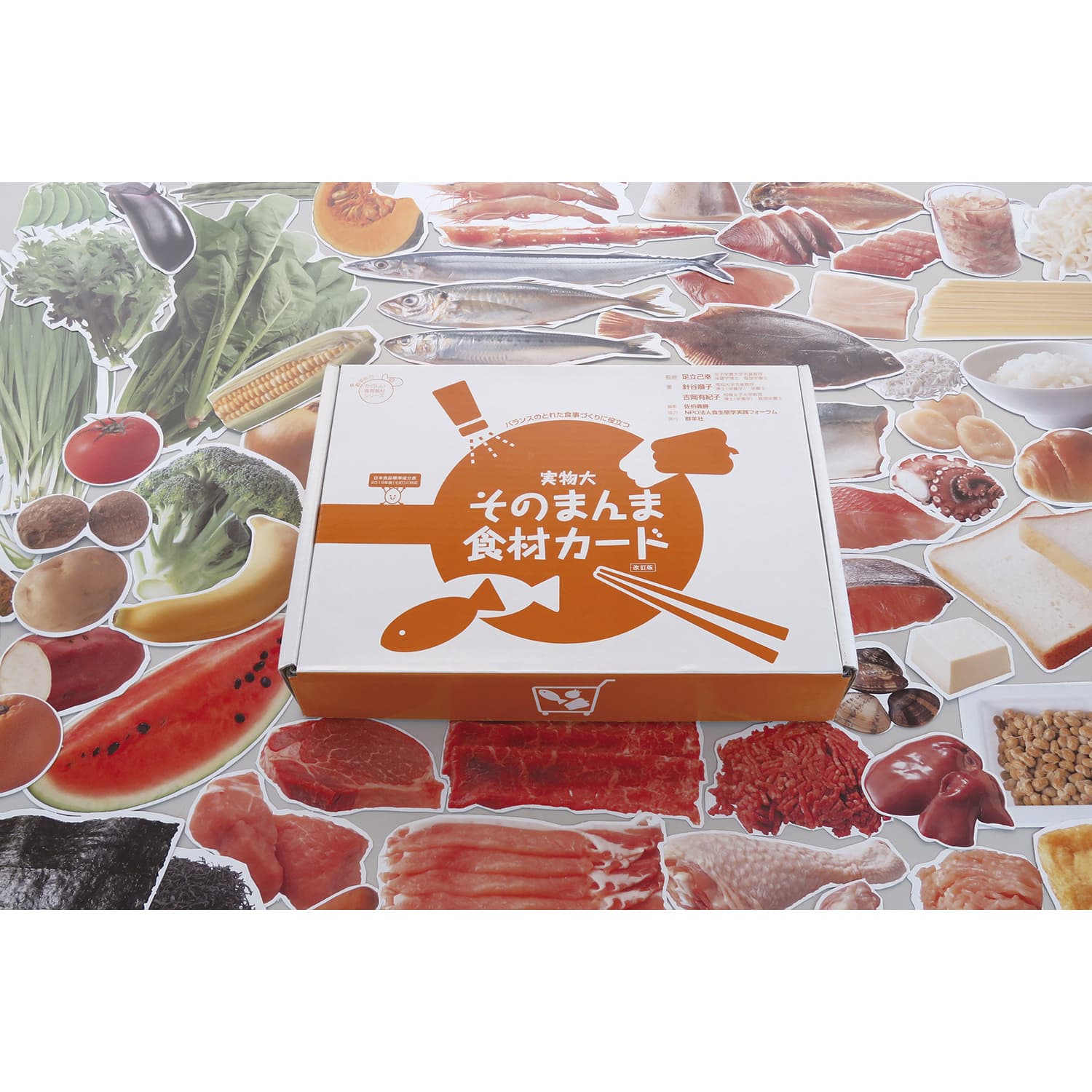 実物大・そのまんま料理カード キホンノショクジヘン 25-2420-00 群羊